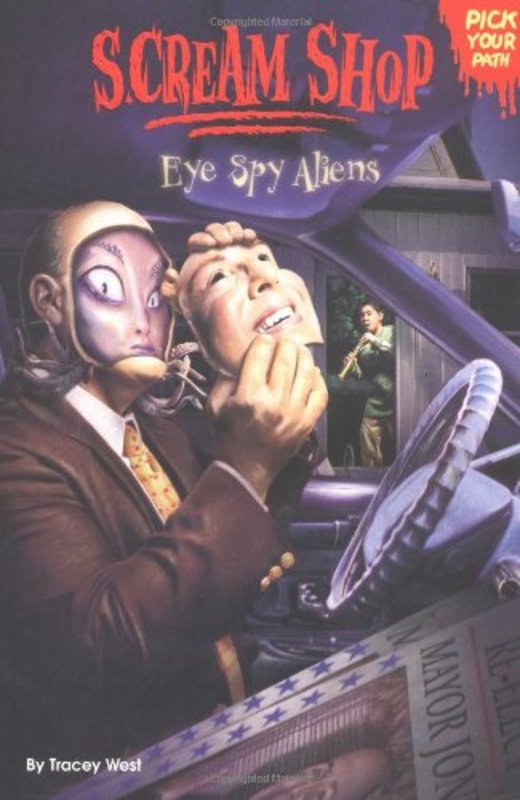 Book cover for "Eye Spy Aliens" by Tracey West