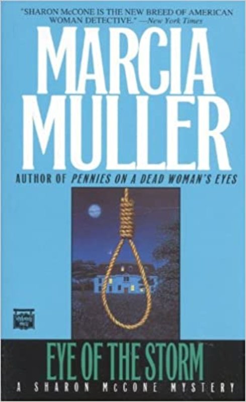 Book cover for "Eye of the Storm" by Marcia Muller