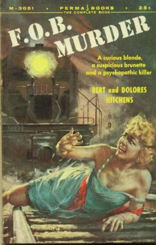 Book cover for "F.O.B. Murder" by Dolores Hitchens
