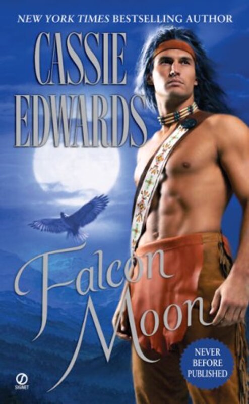 Book cover for "Falcon Moon" by Cassie Edwards