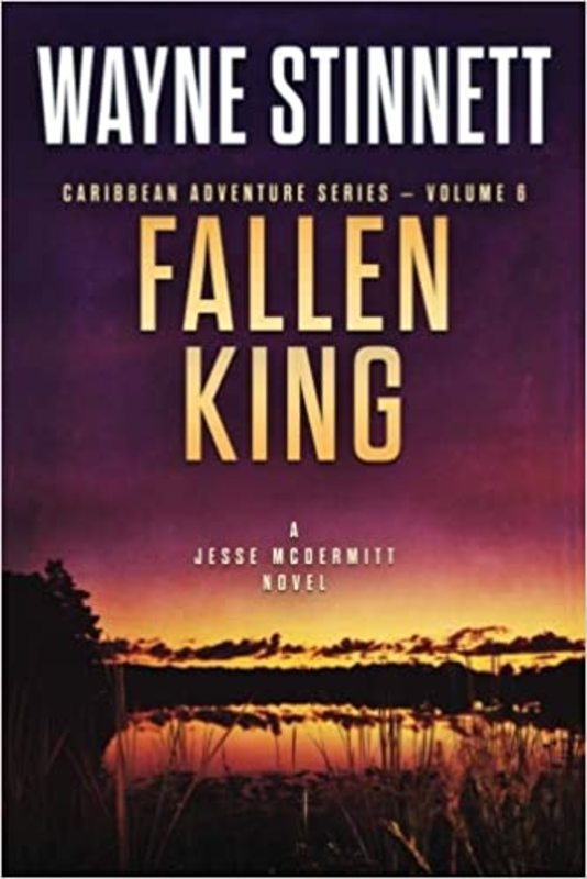 Book cover for "Fallen King" by Wayne Stinnett
