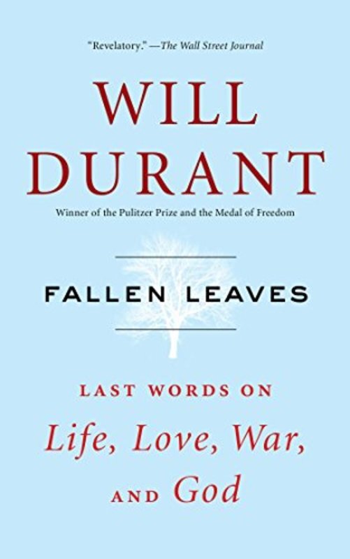 Book cover for "Fallen Leaves" by Will Durant