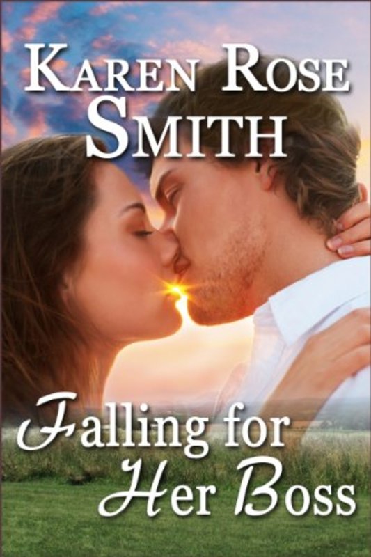 Book cover for "Falling For Her Boss" by Karen Rose Smith
