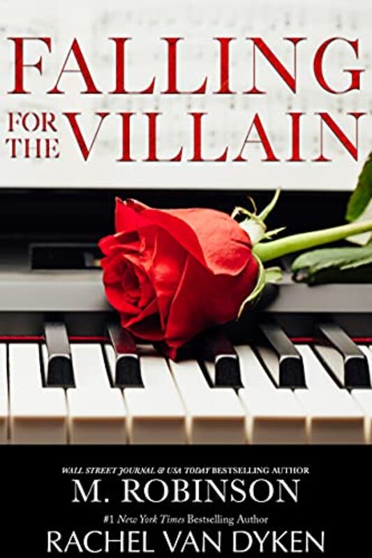 Book cover for "Falling For The Villain" by M Robinson