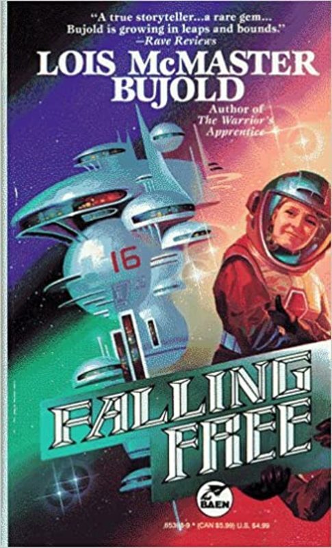 Book cover for "Falling Free" by Lois McMaster Bujold