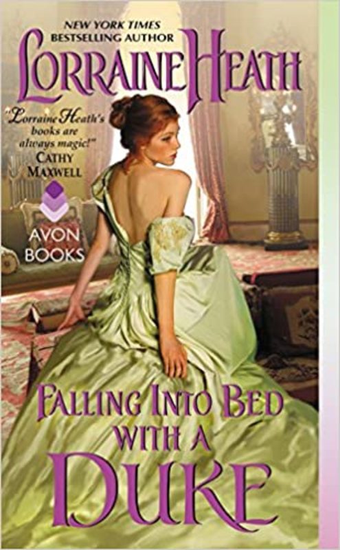 Book cover for "Falling Into Bed with a Duke" by Lorraine Heath