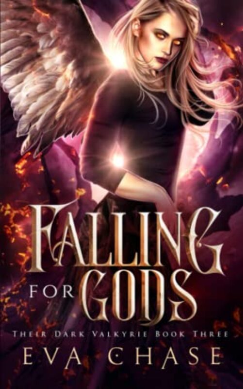Book cover for "Falling for Gods" by Eva Chase