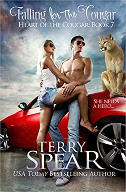 Book cover for "Falling for the Cougar" by Terry Spear