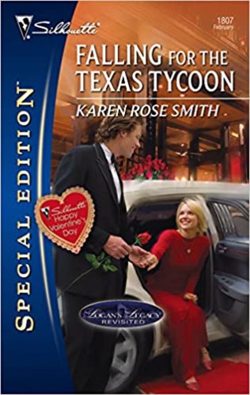Book cover for "Falling for the Texas Tycoon" by Karen Rose Smith