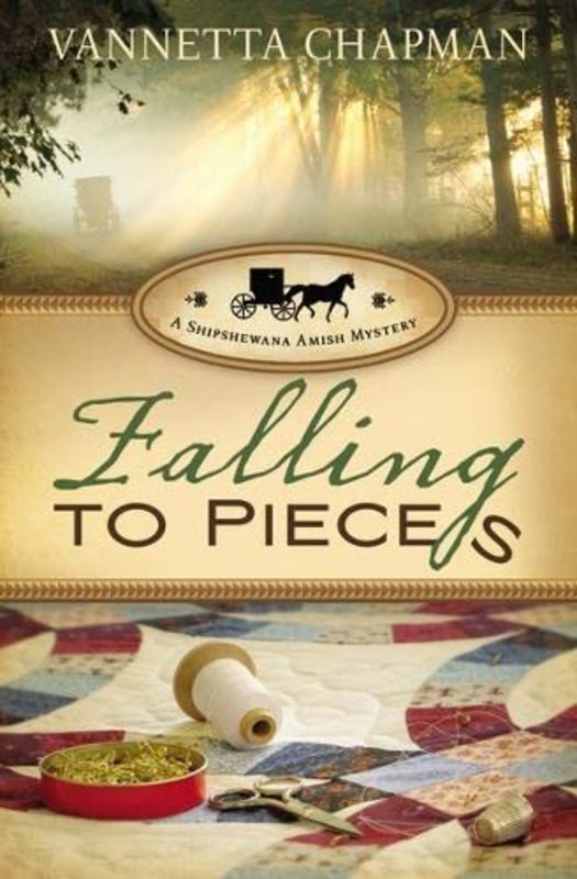 Book cover for "Falling to Pieces" by Vannetta Chapman