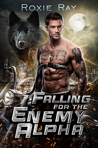 Book cover for "Falling for the Enemy Alpha" by Roxie Ray