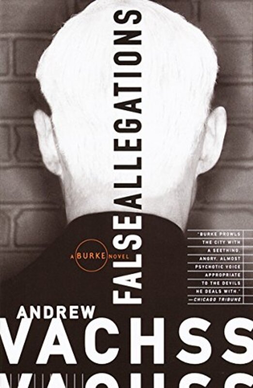Book cover for "False Allegations" by Andrew Vachss