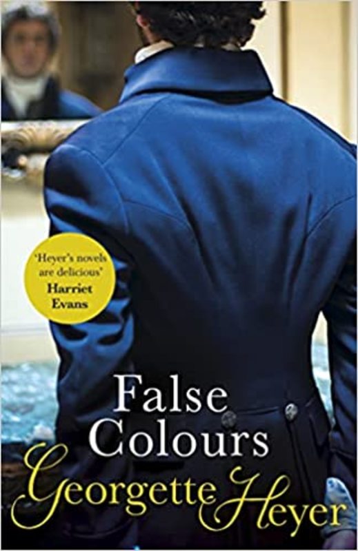 Book cover for "False Colours" by Georgette Heyer
