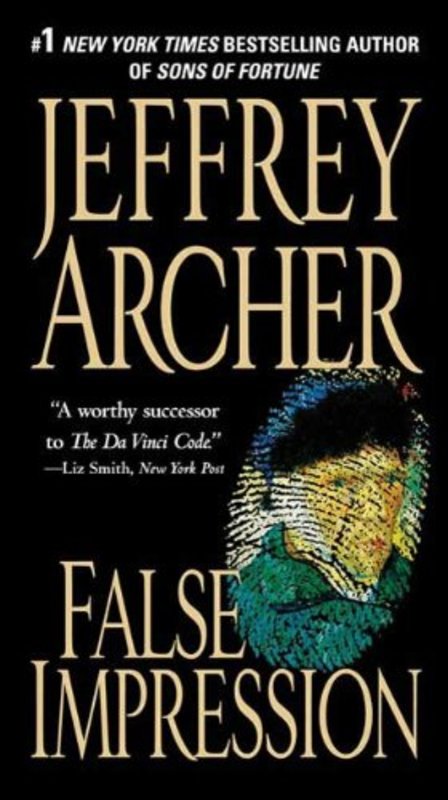 Book cover for "False Impression" by Jeffrey Archer