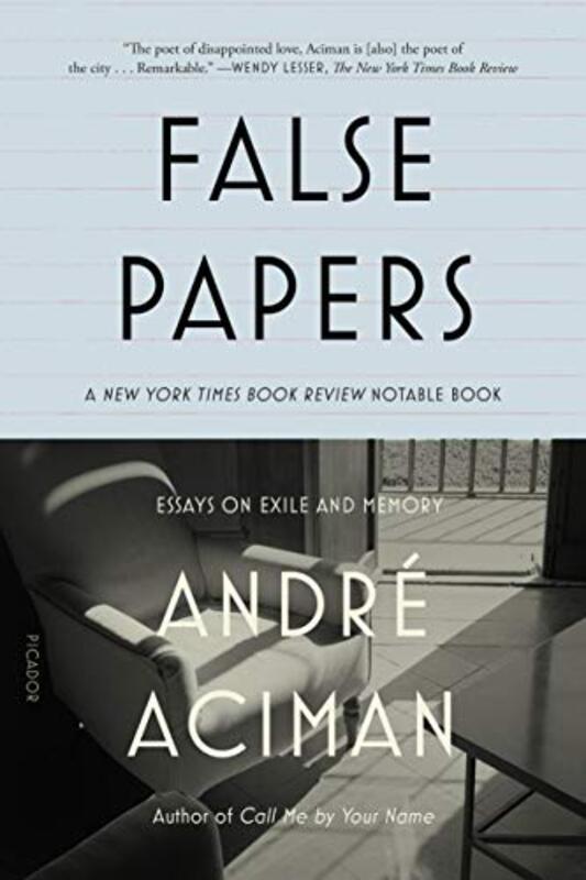Book cover for "False Papers" by Andre Aciman