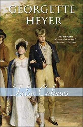 Book cover for "False Colours" by Georgette Heyer
