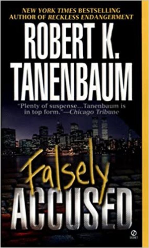 Book cover for "Falsely Accused" by Robert K Tanenbaum