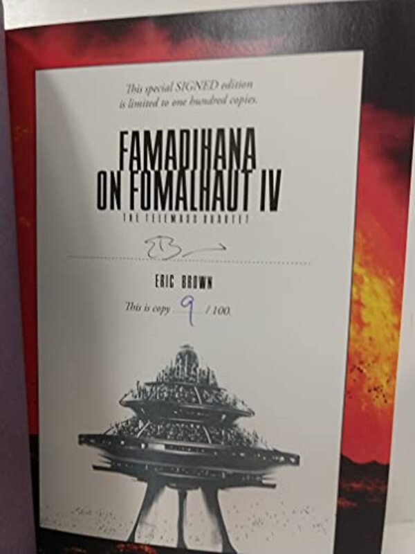 Book cover for "Famadihana on Fomalhaut IV" by Eric Brown