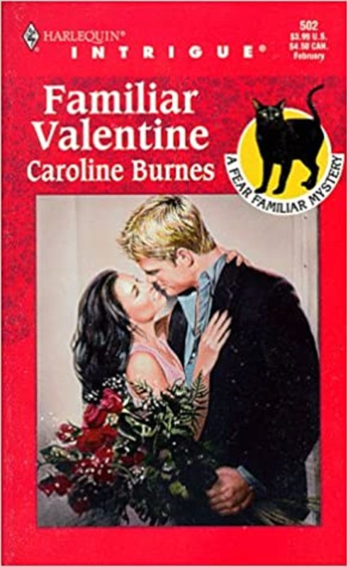 Book cover for "Familiar Valentine" by Caroline Burnes