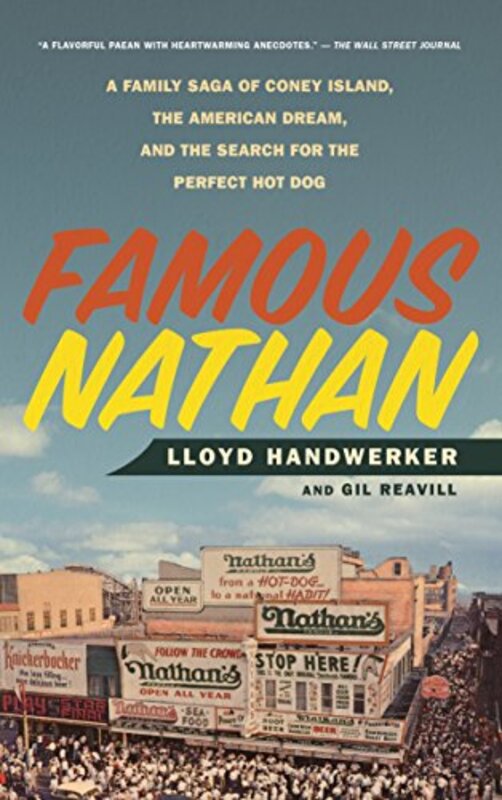 Book cover for "Famous Nathan" by Gil Reavill
