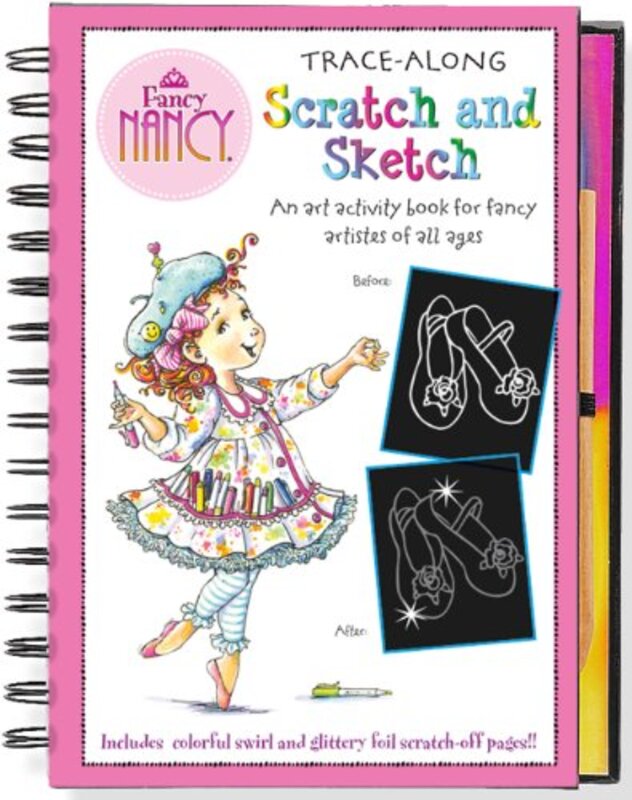 Book cover for "Fancy Nancy Scratch and Sketch" by Jane O’Connor