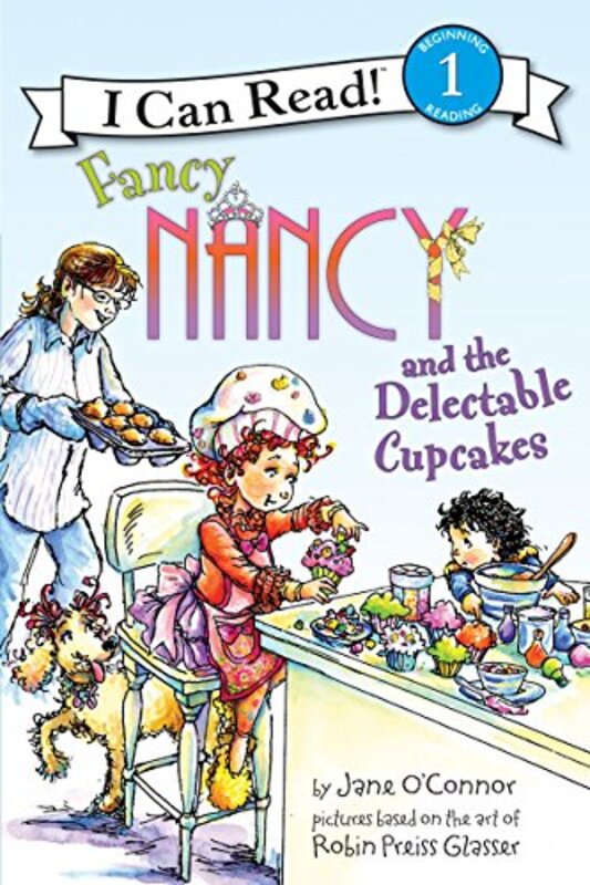 Book cover for "Fancy Nancy and the Delectable Cupcakes" by Jane O’Connor