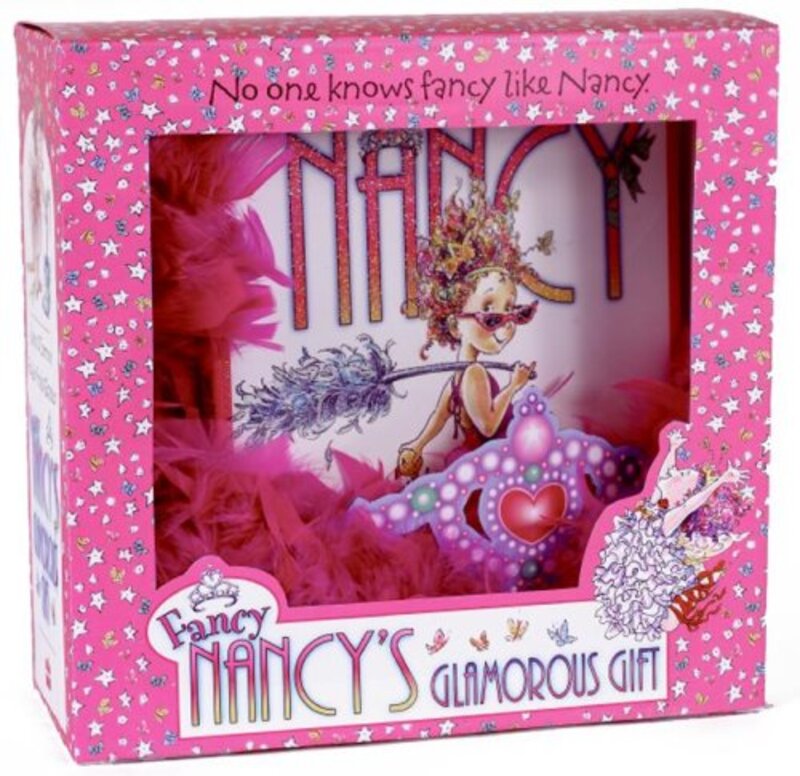 Book cover for "Fancy Nancy's Glamorous Gift" by Jane O’Connor