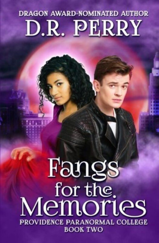 Book cover for "Fangs for the Memories" by DR Perry