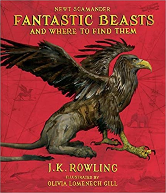 Book cover for "Fantastic Beasts and Where to Find Them"