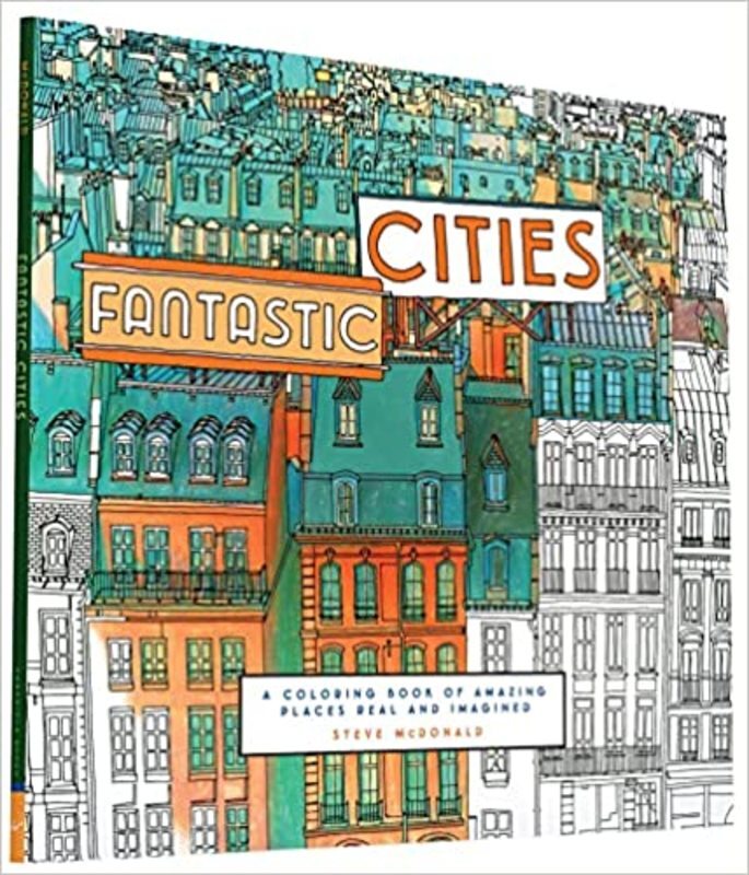Book cover for "Fantastic Cities" by Steve McDonald