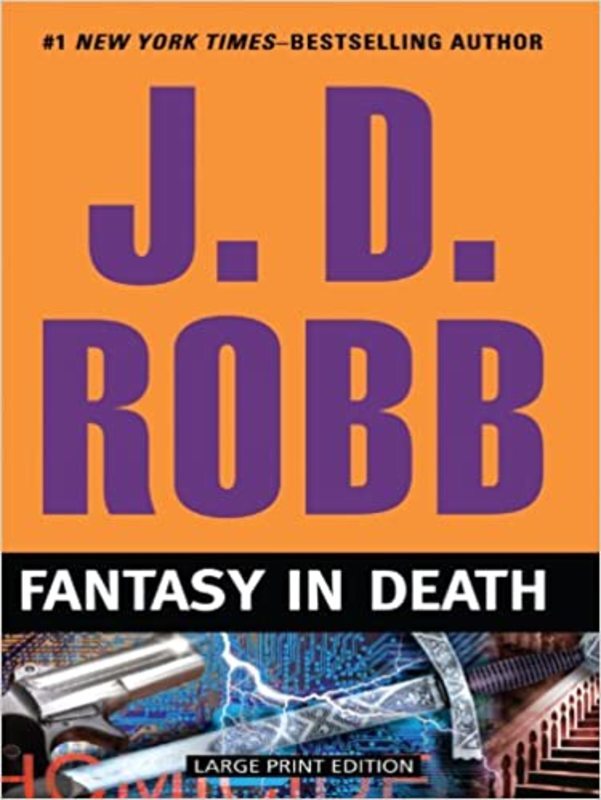 Book cover for "Fantasy in Death" by JD Robb