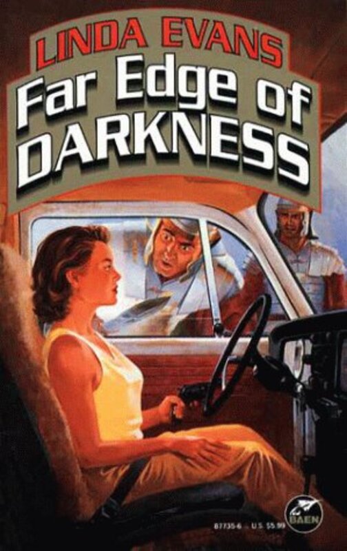 Book cover for "Far Edge of Darkness" by Linda Evans
