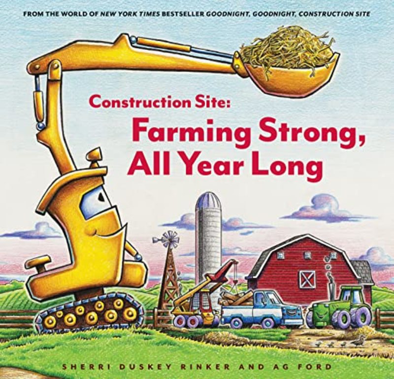 Book cover for "Farming Strong, All Year Long" by Sherri Duskey Rinker