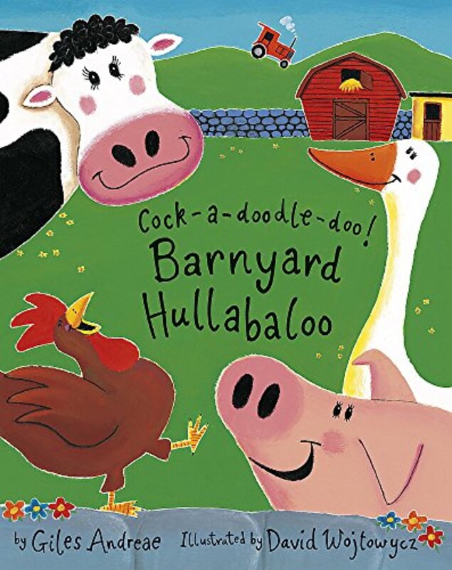 Book cover for "Farmyard Hullabaloo" by Giles Andreae