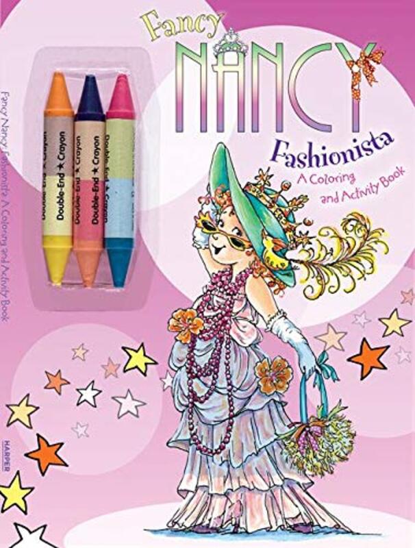 Book cover for "Fashionista: A Coloring and Activity Book" by Jane O’Connor