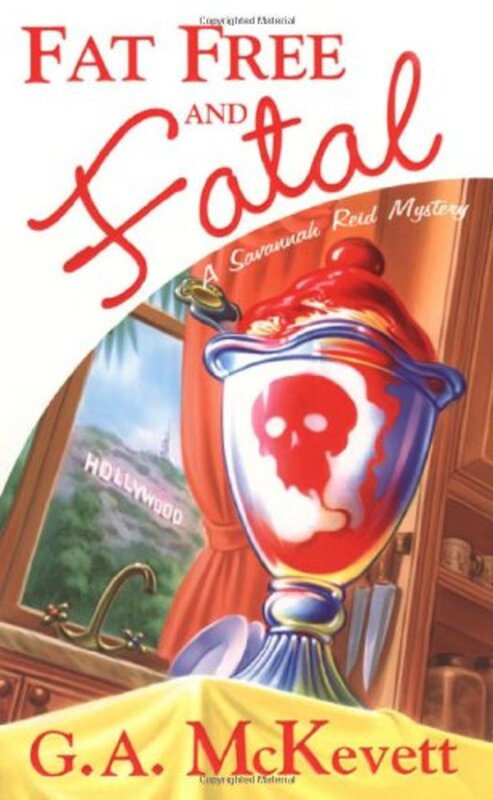 Book cover for "Fat Free and Fatal" by G. A. McKevett