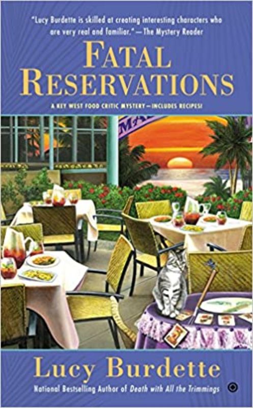 Book cover for "Fatal Reservations" by Lucy Burdette