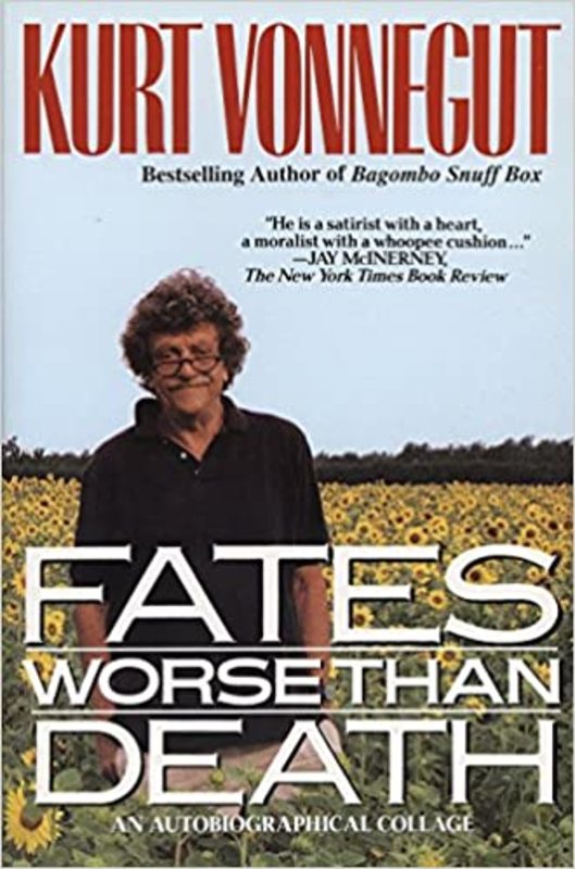 Book cover for "Fates Worse Than Death" by Kurt Vonnegut