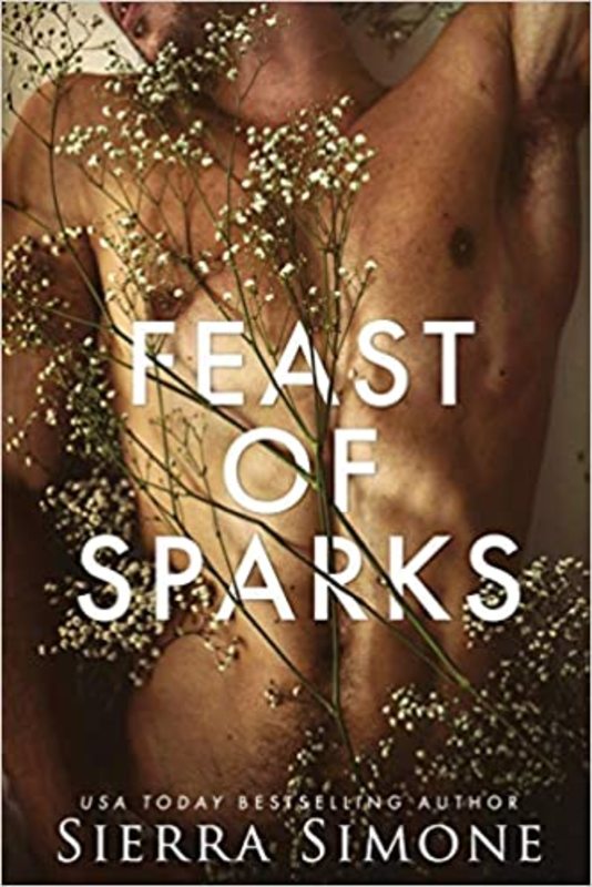 Book cover for "Feast of Sparks" by Sierra Simone