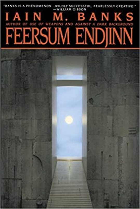 Book cover for "Feersum Endjinn" by Iain M Banks