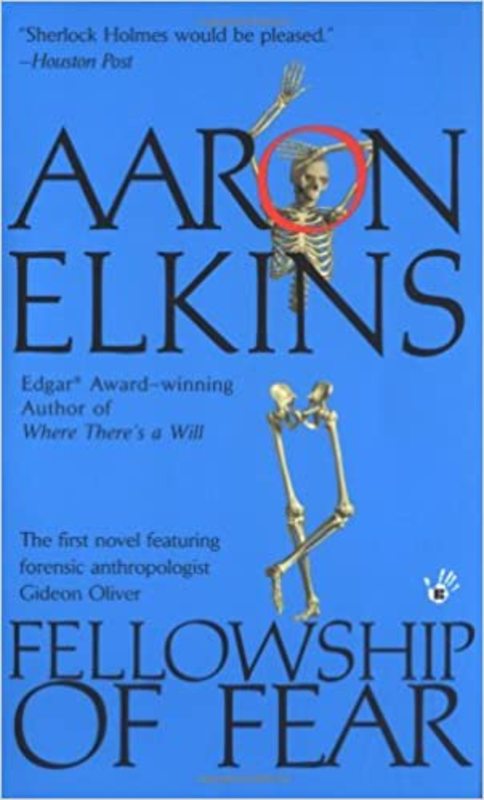 Book cover for "Fellowship of Fear" by Aaron Elkins