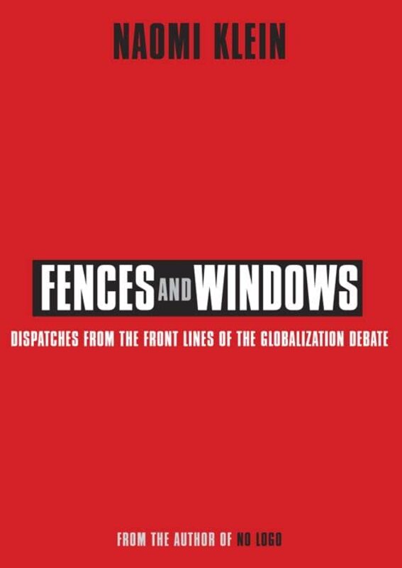 Book cover for "Fences and Windows" by Naomi Klein