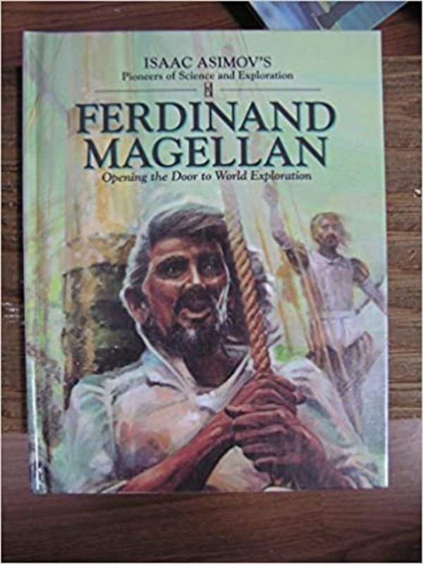 Book cover for "Ferdinand Magellan" by Isaac Asimov
