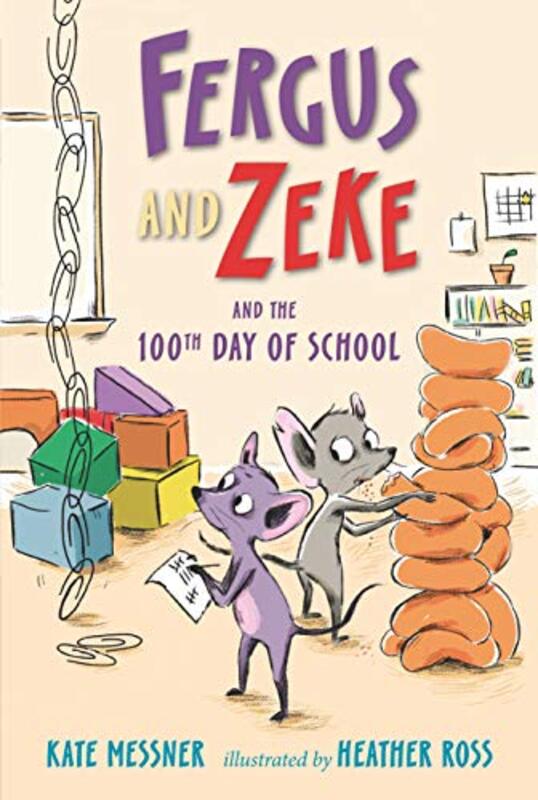 Book cover for "Fergus and Zeke and the 100th Day of School" by Kate Messner