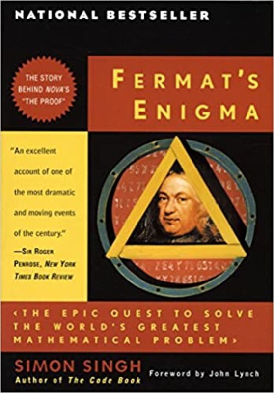 Book cover for "Fermat's Enigma" by Simon Singh