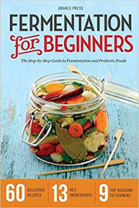 Book cover for "Fermentation for Beginners" by Drakes Press