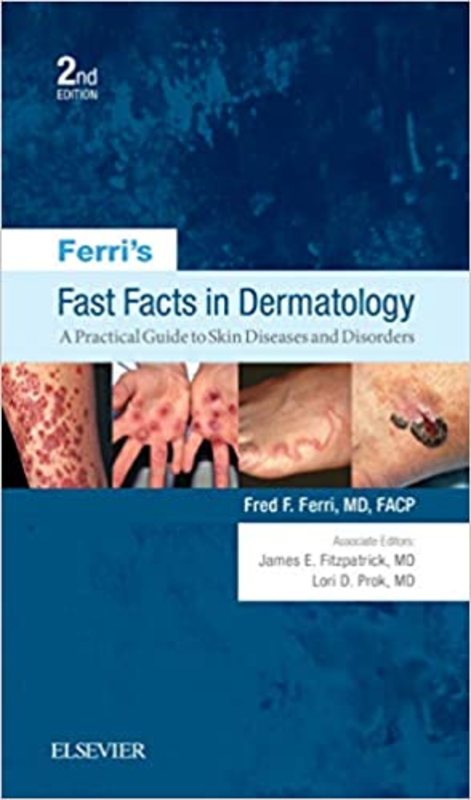 Book cover for "Ferri's Fast Facts in Dermatology" by Fred F. Ferri