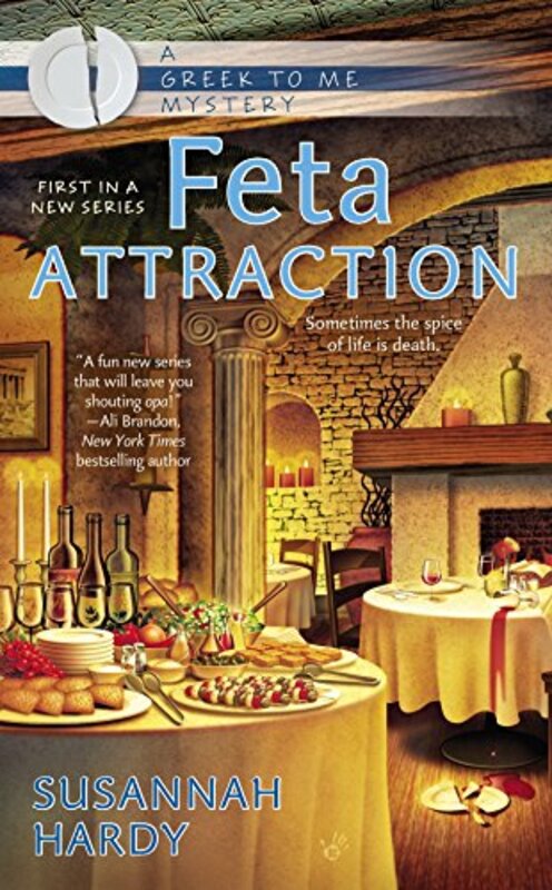 Book cover for "Feta Attraction" by Susannah Hardy