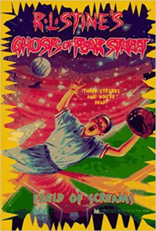 Book cover for "Field of Screams" by R.L. Stine