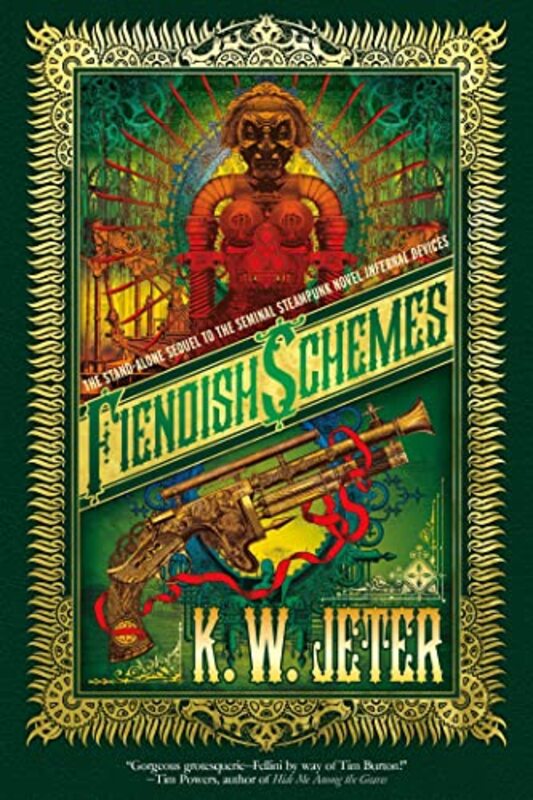 Book cover for "Fiendish Schemes" by KW Jeter